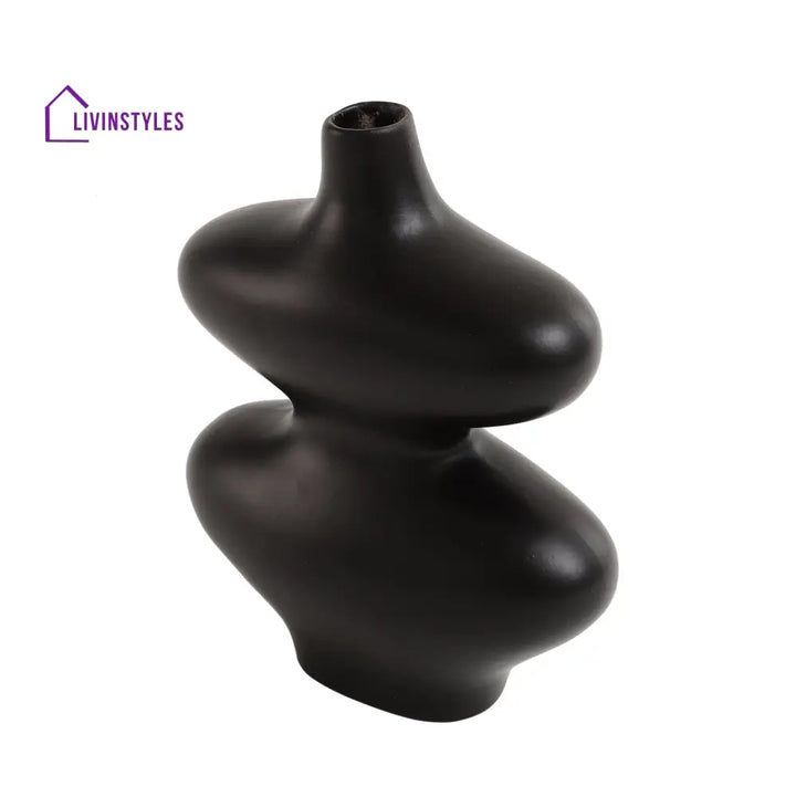 Ewan Black Vase Vase