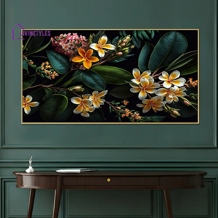 Exotic Tropical Flower Wall Painting