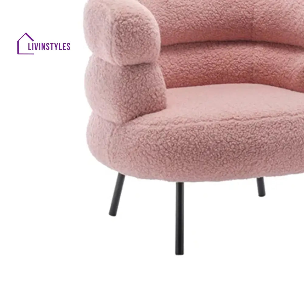 Exquisite Boucle Accent Chair Design Pink Furniture