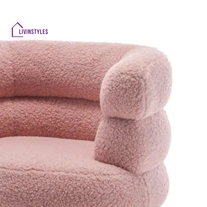 Exquisite Boucle Accent Chair Design Pink Furniture