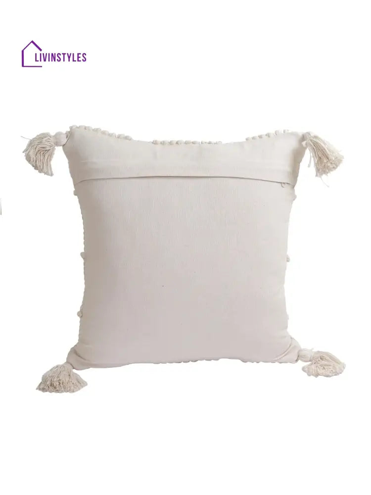 Eyda Set Of 2 Cotton Cream Cushion Cover 18X18 Inch