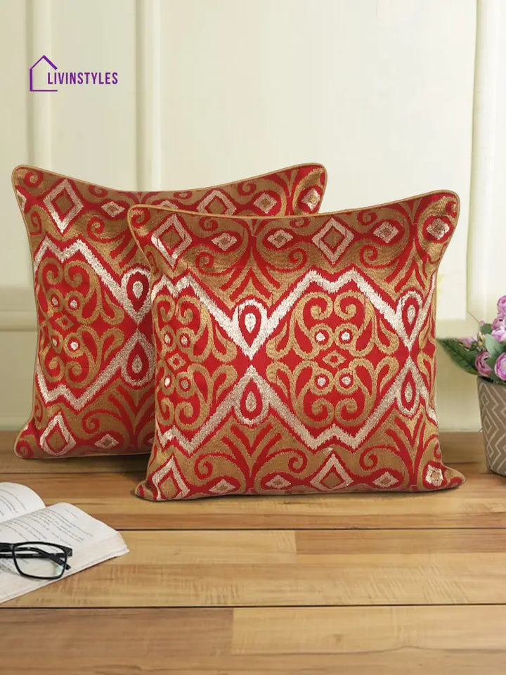 Eyda Set Of 2 Ethnic Motif Cushion Covers