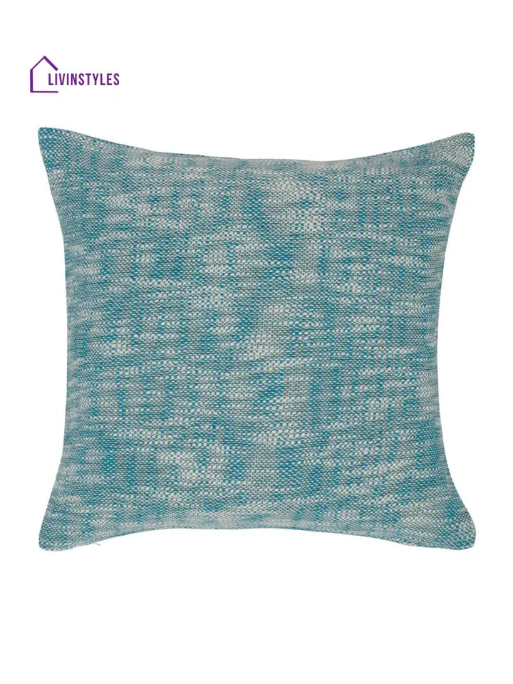 Eyda Teal Cotton Solid Cushion Cover Set Of 2