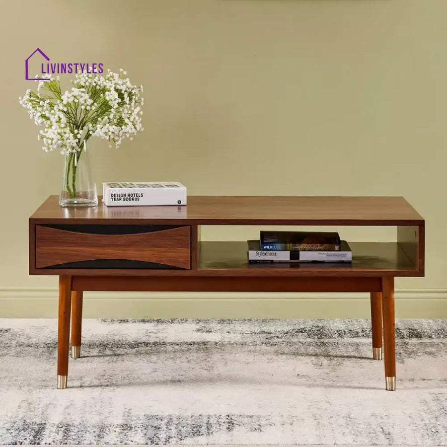 Fedorina Solid Wood Coffee Table for Living Room