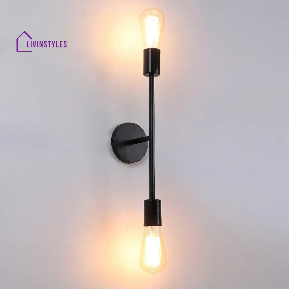 Filo Black Metal Wall Light By Ss Lightings Lamp