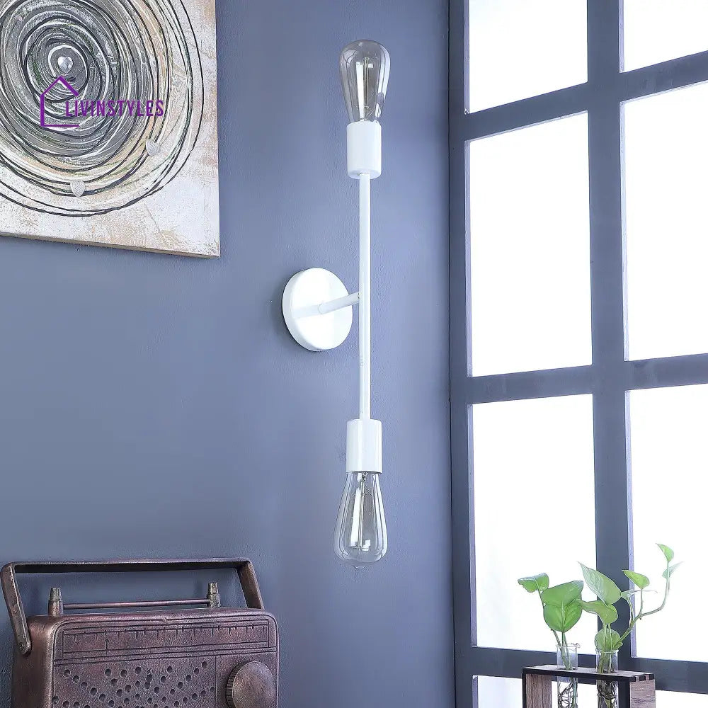 Filo White Metal Wall Light By Ss Lightings Lamp