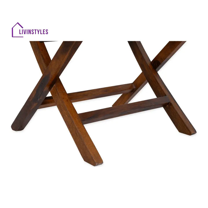 Flexura Solid Wood 2 Seater Folding Dining Table And Chairs Set