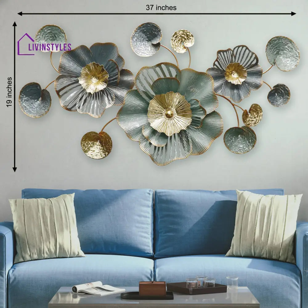 Floral Metal Wall Art For Decor Wall Art