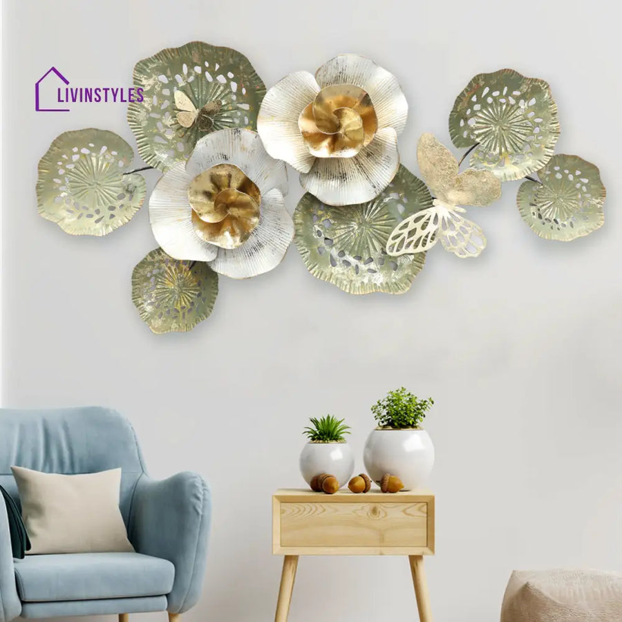 Floral Metal Wall Art For Decor Wall Art