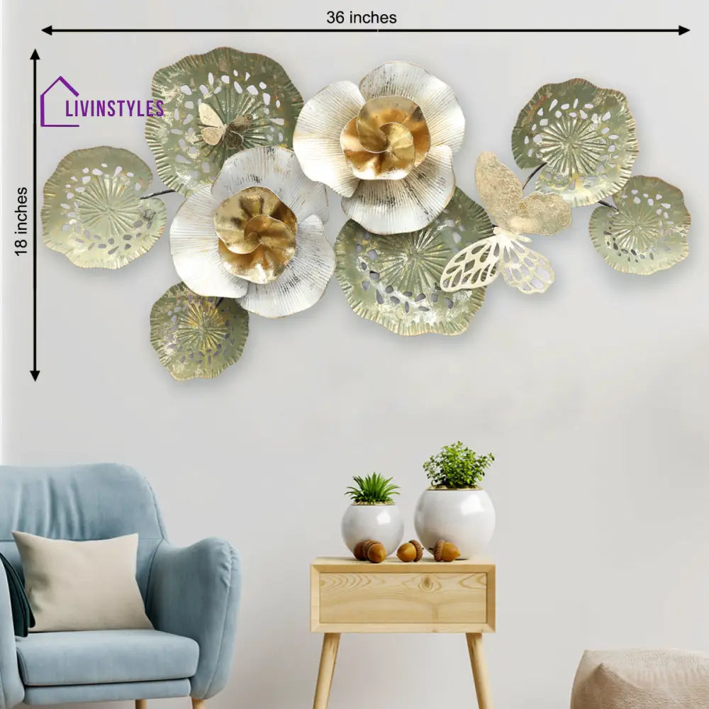 Floral Metal Wall Art For Decor Wall Art