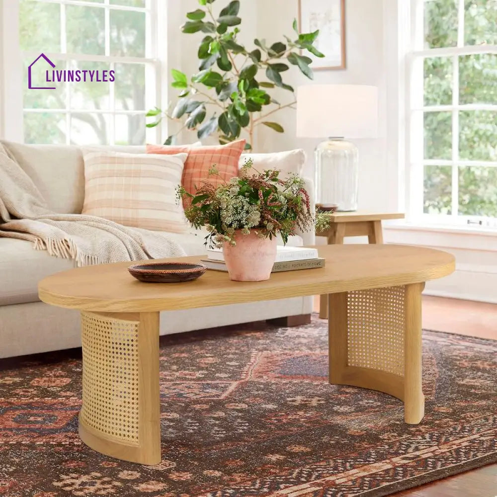 Florina Solid Wood Coffee Table for Living Room