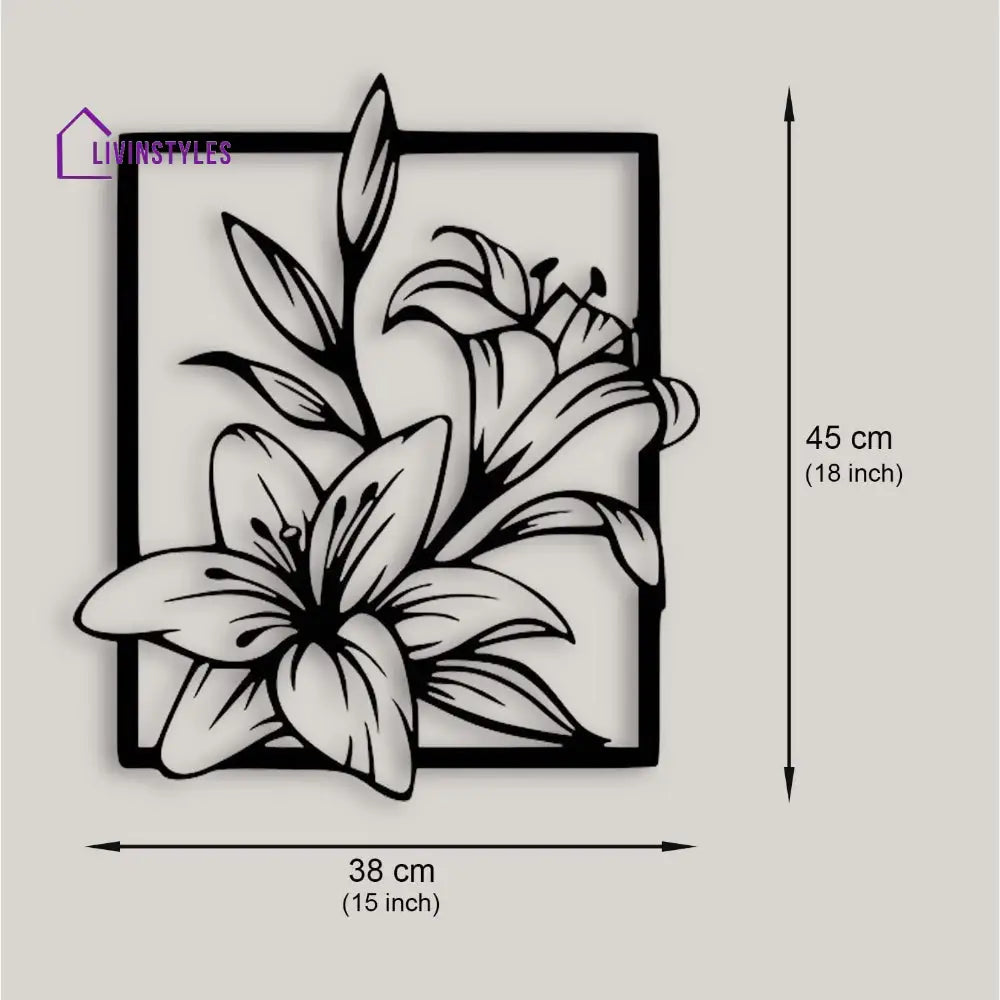 Flower Design Metal wall art