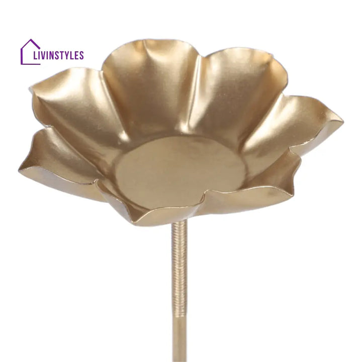 Flower Lotus Blossom Detachable Tealight | Set Of 3 Tea Light Stand