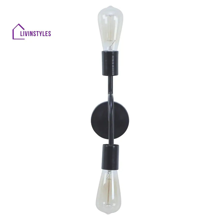 Flute Black Metal Wall Light By Ss Lightings Lamp