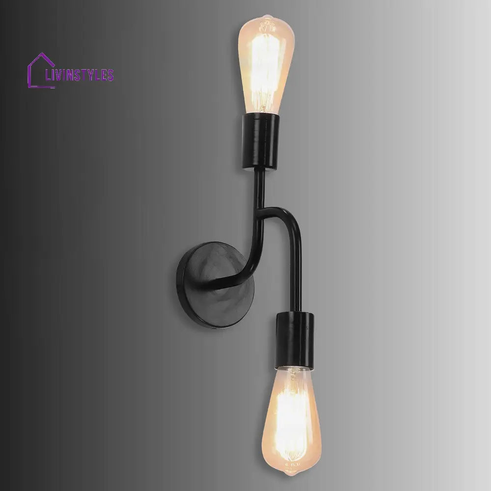 Flute Black Metal Wall Light By Ss Lightings Lamp