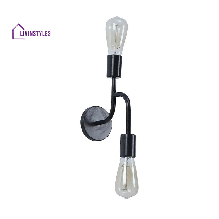 Flute Black Metal Wall Light By Ss Lightings Lamp