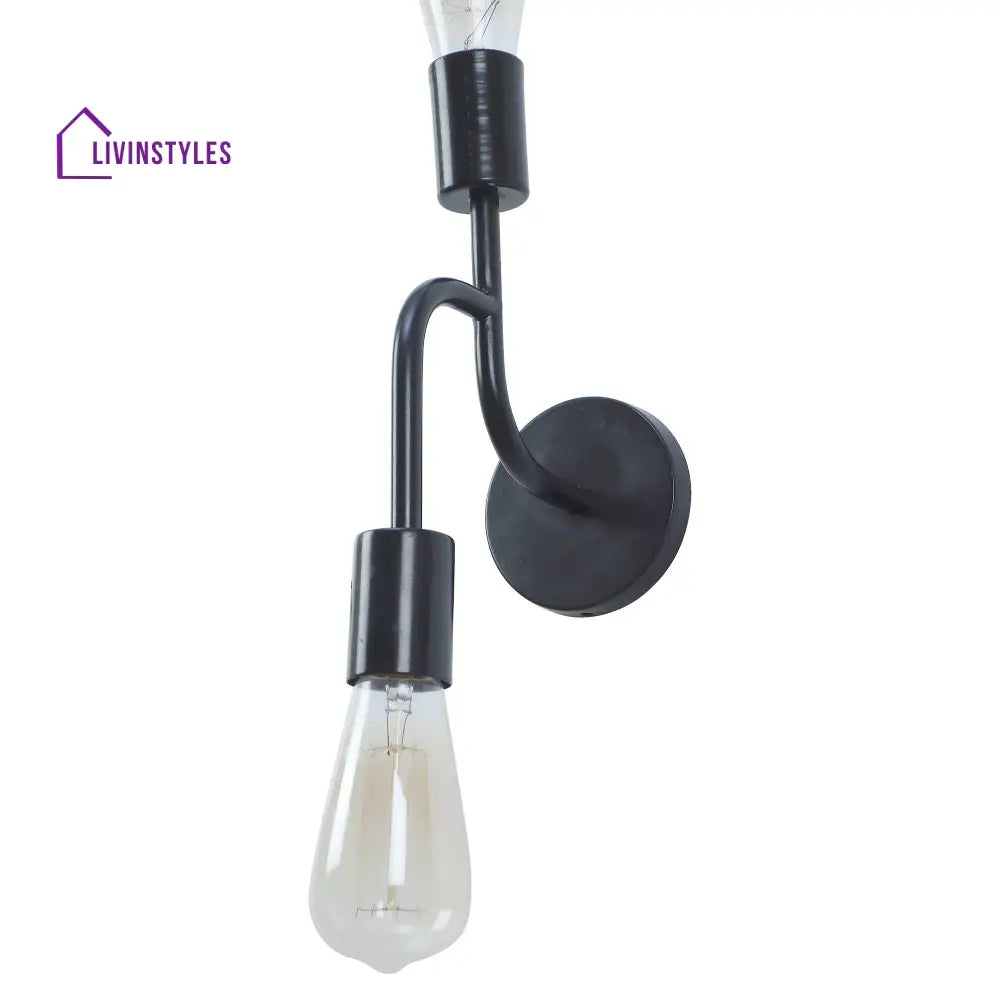 Flute Black Metal Wall Light By Ss Lightings Lamp