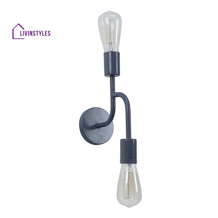 Flute Grey Metal Wall Light By Ss Lightings Lamp