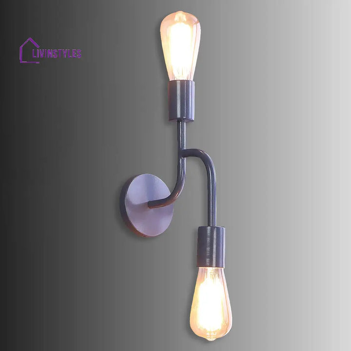 Flute Grey Metal Wall Light By Ss Lightings Lamp