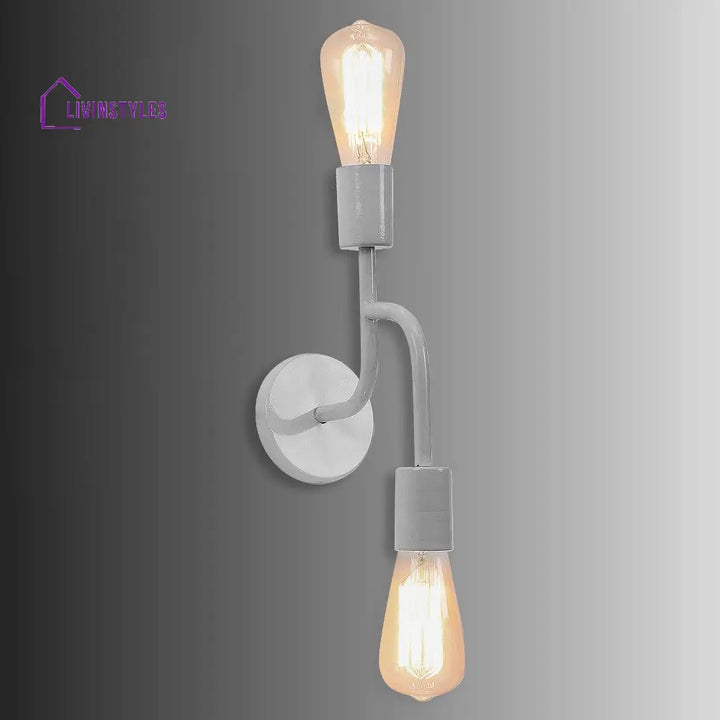 Flute White Metal Wall Light By Ss Lightings Lamp