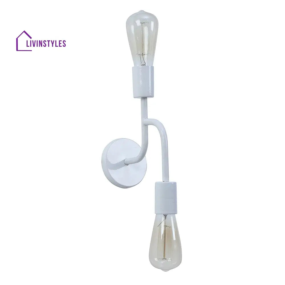 Flute White Metal Wall Light By Ss Lightings Lamp