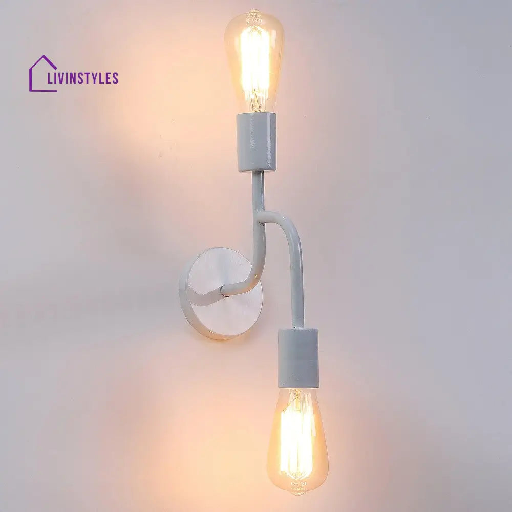 Flute White Metal Wall Light By Ss Lightings Lamp