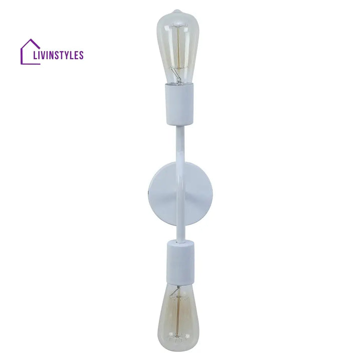 Flute White Metal Wall Light By Ss Lightings Lamp