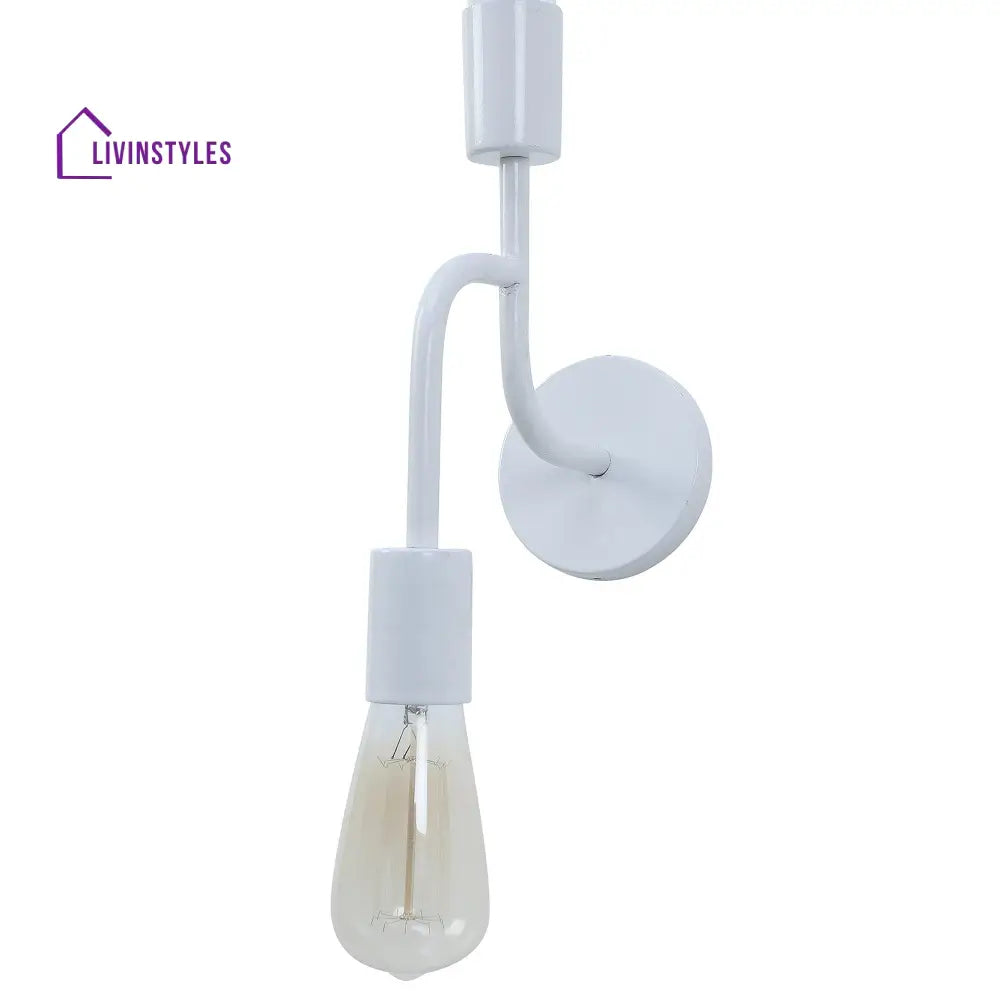 Flute White Metal Wall Light By Ss Lightings Lamp