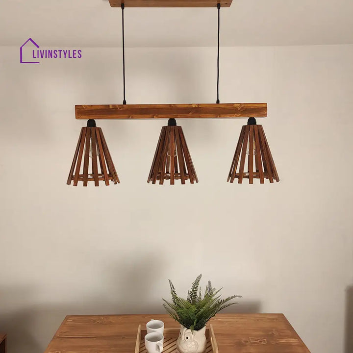 Funnel Brown 3 Series Hanging Lamp Lamps