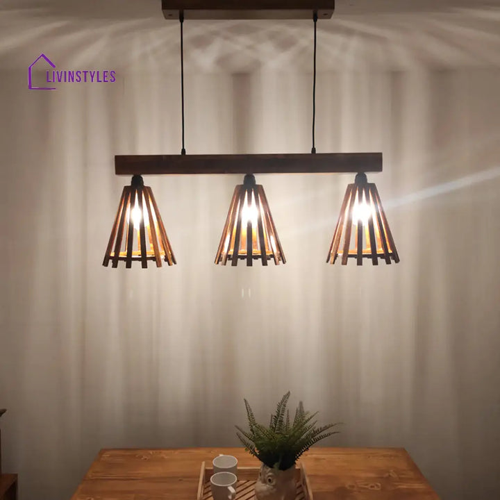 Funnel Brown 3 Series Hanging Lamp Lamps