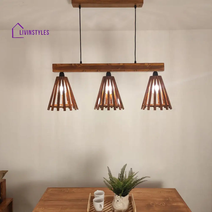 Funnel Brown 3 Series Hanging Lamp Lamps