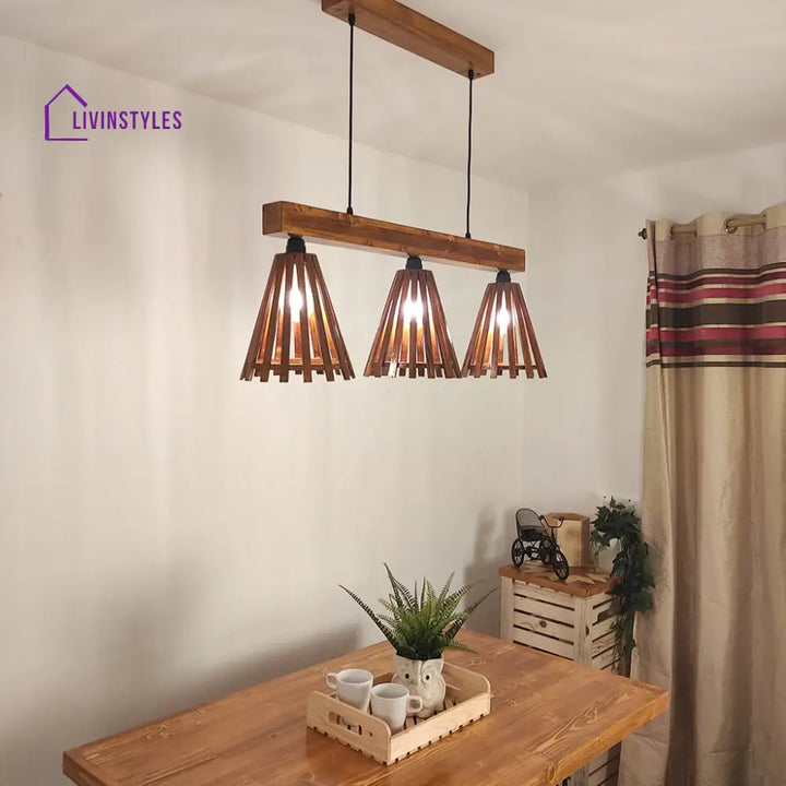 Funnel Brown 3 Series Hanging Lamp Lamps