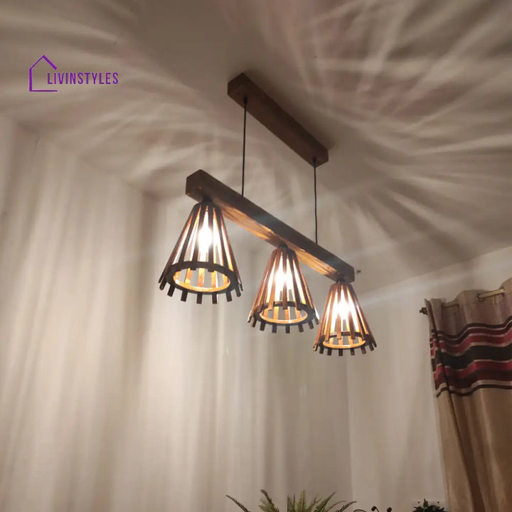 Funnel Brown 3 Series Hanging Lamp Lamps