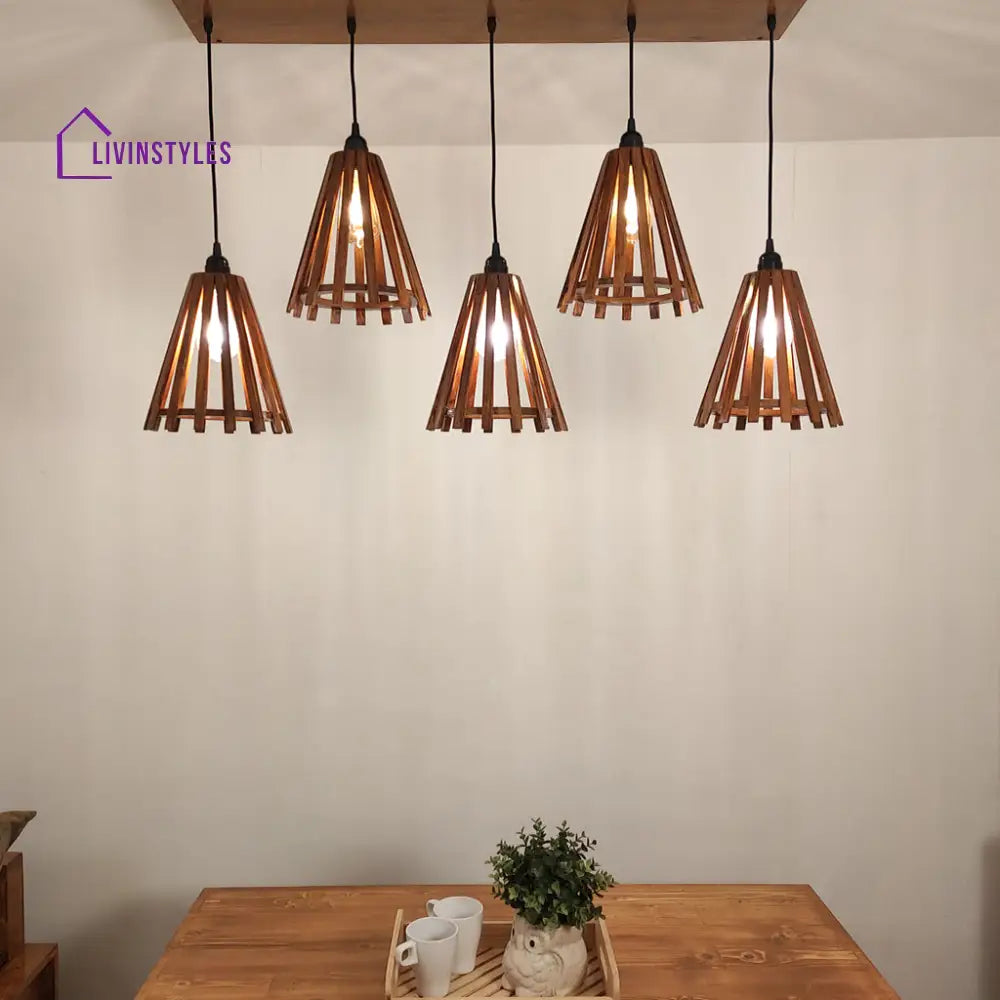 Funnel Brown 5 Series Hanging Lamp Lamps