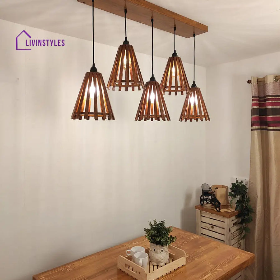 Funnel Brown 5 Series Hanging Lamp Lamps