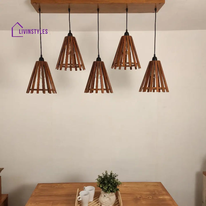 Funnel Brown 5 Series Hanging Lamp Lamps