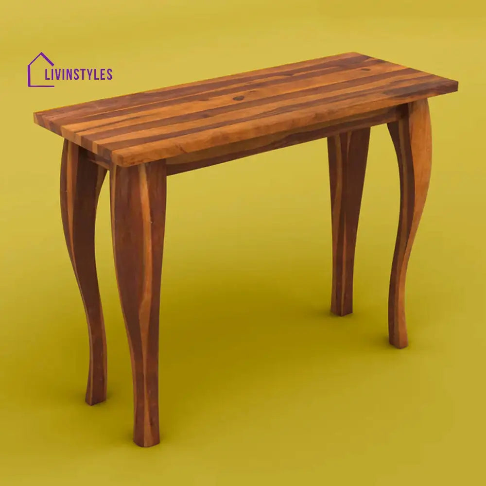 Gaurav Sheesham Wood Console Table (Honey Finish)