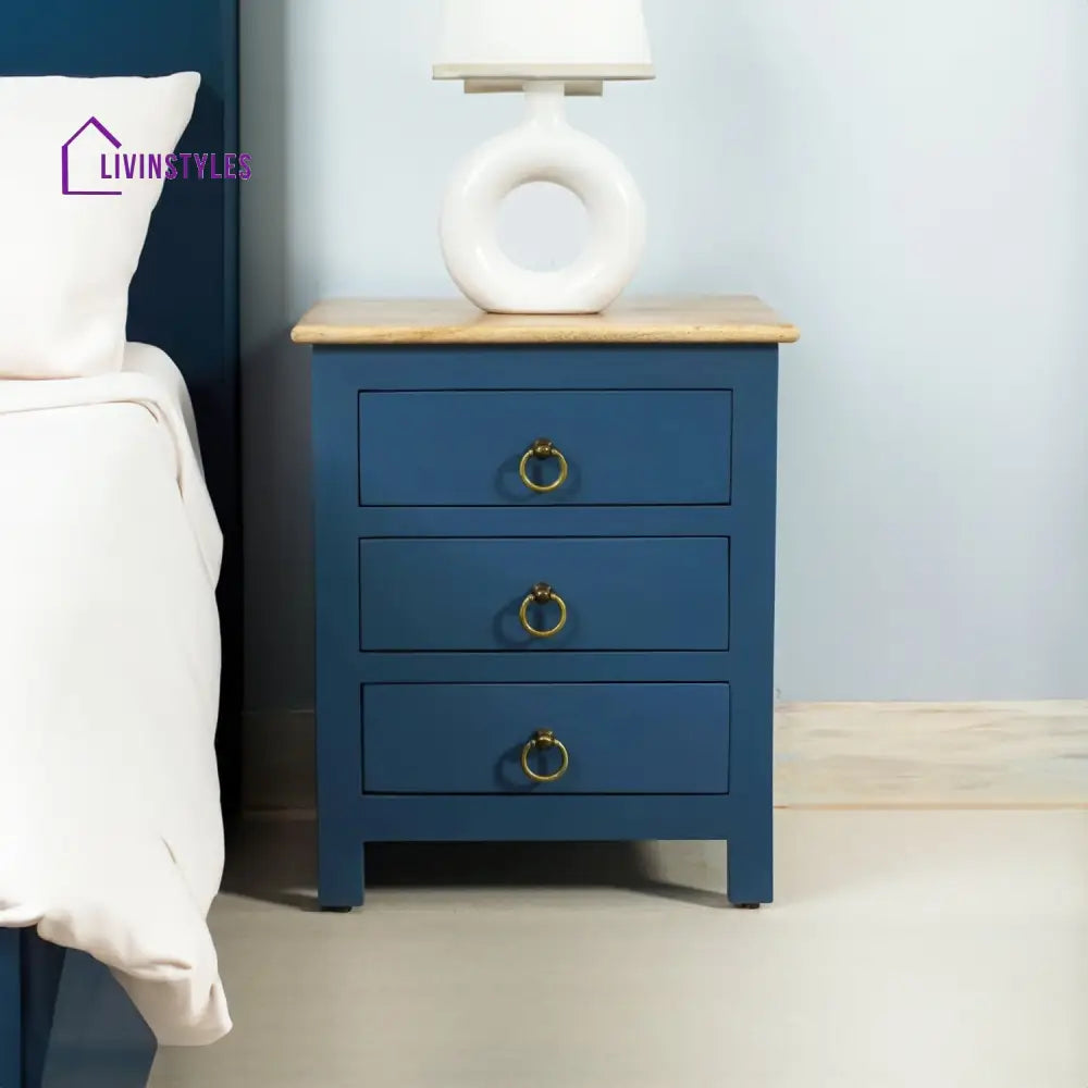 Geeta Wooden Bedside Table