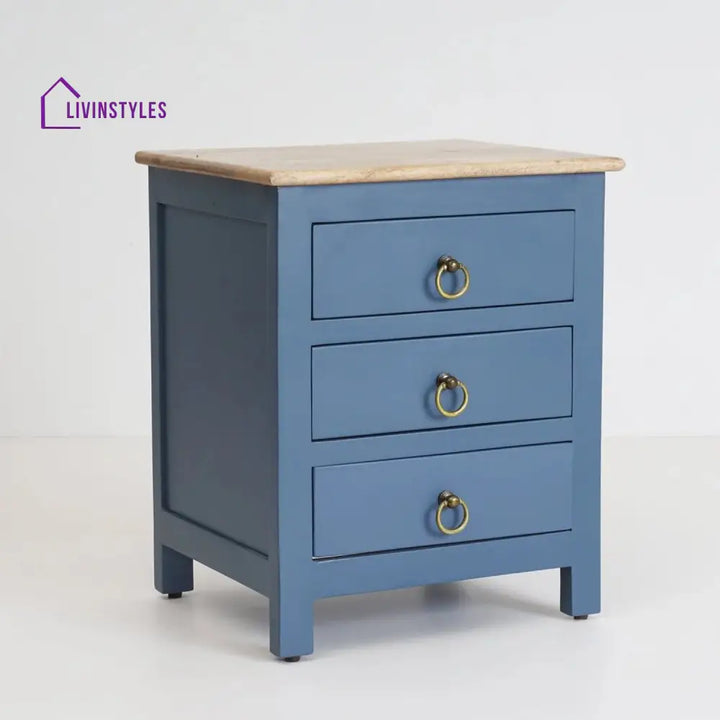 Geeta Wooden Bedside Table