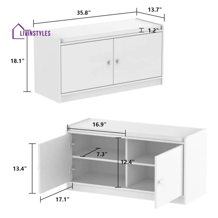 Gennadiy Solid Wood Shoe Rack