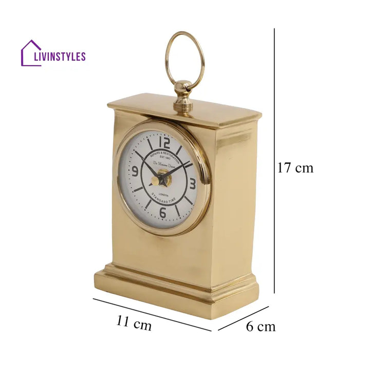 Gerald Clock Gold Table