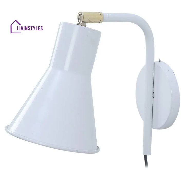 Gilbert White Metal Wall Light By Ss Lightings Lamp