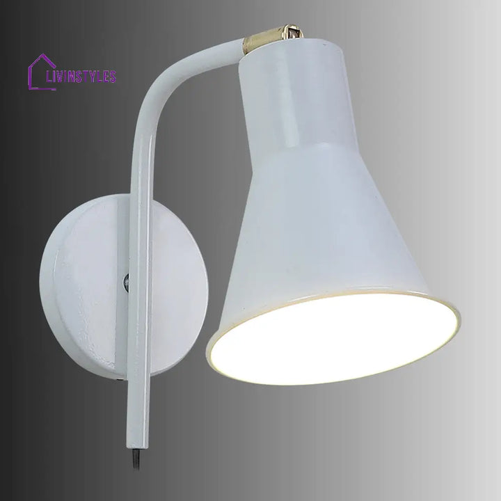 Gilbert White Metal Wall Light By Ss Lightings Lamp