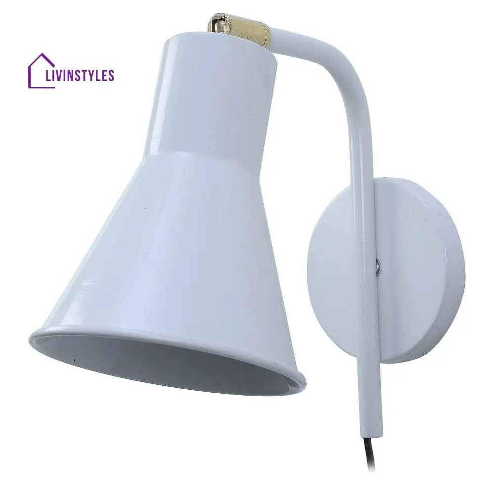 Gilbert White Metal Wall Light By Ss Lightings Lamp