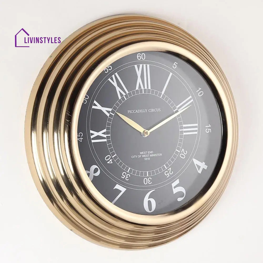 Gilded Ecliptic Wall Clock