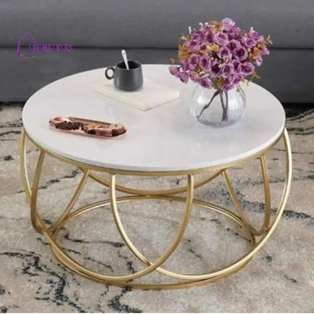 Gilded Globe Metal Coffee Table Tables