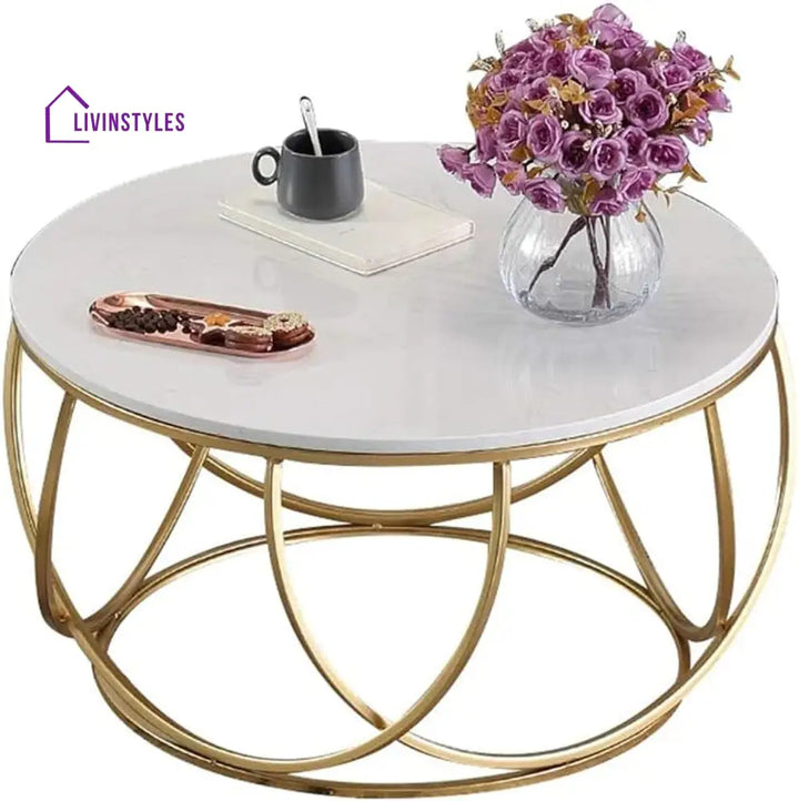 Gilded Globe Metal Coffee Table Tables