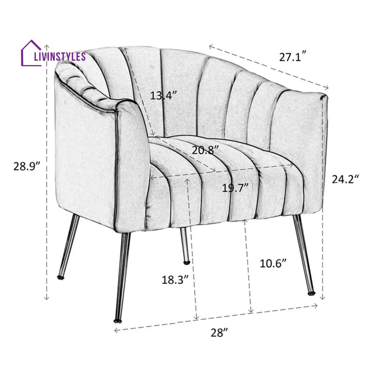 Gilded Lounge Armchair Elegance Velvet Blue Furniture