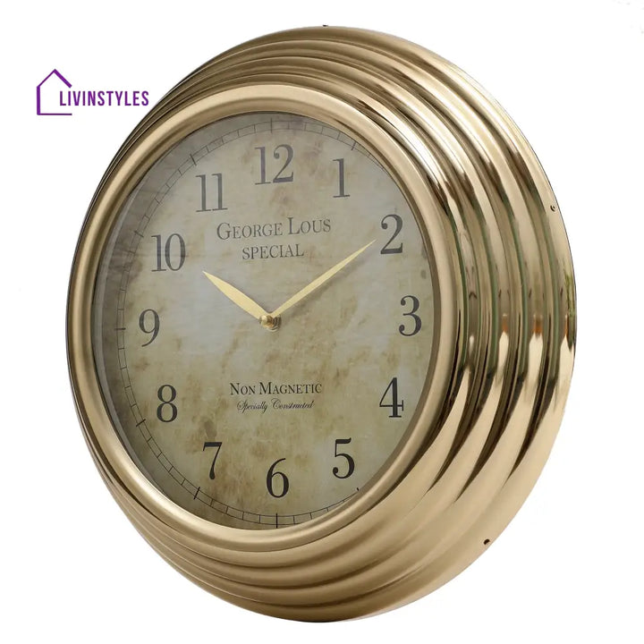 Gilded Rustic Wall Clock