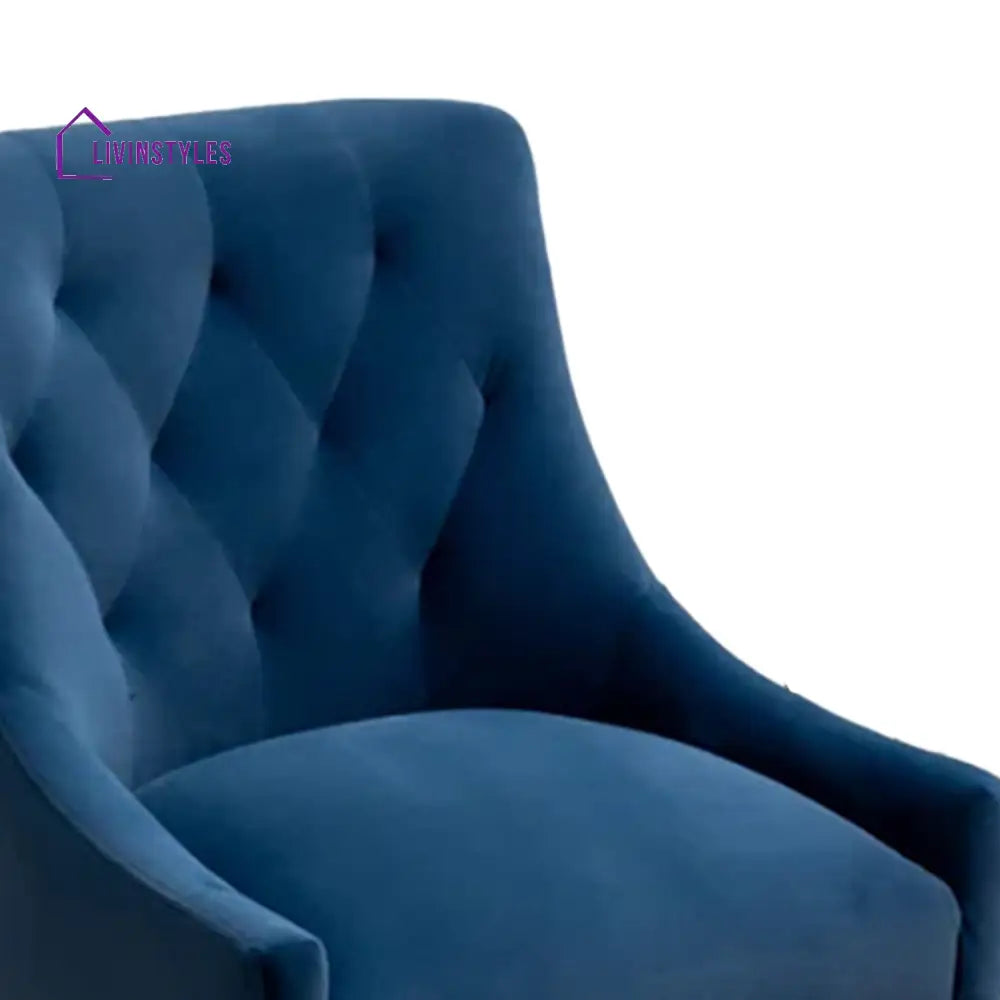 Glamorous Velvet Dining Chair Blue Furniture